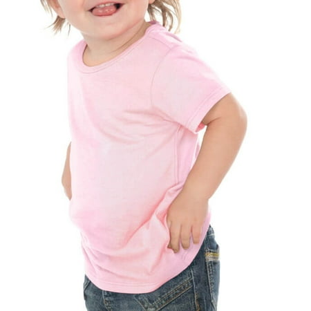 - Kavio! Unisex Infants Crew Neck Short Sleeve Tee (Same IJP0493) Baby Pink 6M