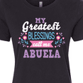 thumbnail image 4 of Inktastic My Greatest Blessings Call Me Abuela with Flowers Women's T-Shirt, 4 of 5