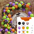 thumbnail image 1 of Juego de arco de globos para Halloween, decoración de fondo de fiesta, película de aluminio, conjunto de cadena de globos de látex, novedad de 233, 1 of 4