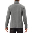 thumbnail image 3 of Lars Amadeus Turtleneck Top for Men's Long Sleeves Knitted Pullover T-Shirt, 3 of 5
