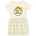 thumbnail image 3 of Inktastic Big Sister Sunflower Wreath Girls Toddler Dress, 3 of 5