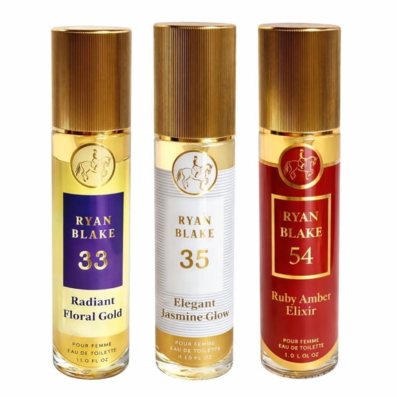 Ryan Blake Women’s Fragrance Bundle – 3 Piece EDT Perfume Set – Long Lasting