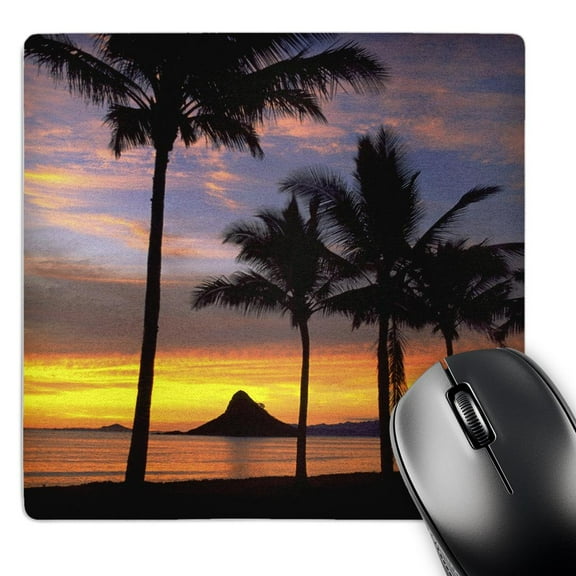 3dRose, Chinamans Hat, Kaneohe Bay, Oahu, Hawaii - US12 DPB0103 - Douglas Peebles, MousePad