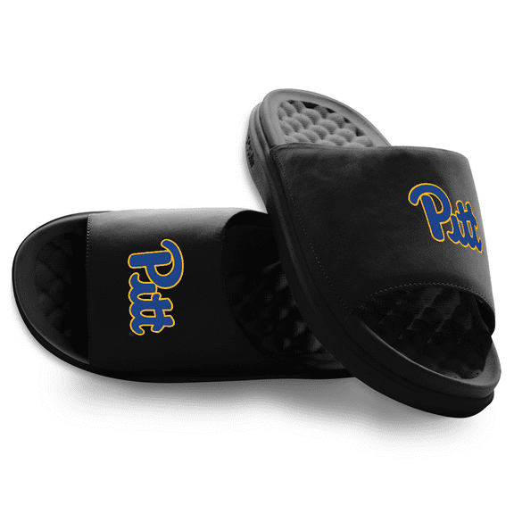 Unisex ISlide Black Pitt Panthers Primary Motive Slide Sandals