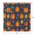 thumbnail image 5 of Halloween Pumpkin Shower Curtains,Reusable Ghost Boo Bathtub Curtains with Hooks Retro 72x72 in Polyester Bathroom Curtains for Bathroom Bathtub Autumn Holiday, 5 of 6