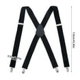 thumbnail image 2 of Men's X-Back Suspenders Sophisticated Elastic Braces for Formal Wear and Business Attire Comfortable Adjustable Fit, 2 of 3