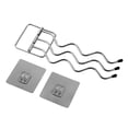 thumbnail image 1 of Dalazy Towel Rack Holder with Hooks Wall Mounted Rotating Storage Hanger Bathroom Toilet Hanging Bar, 1 of 8