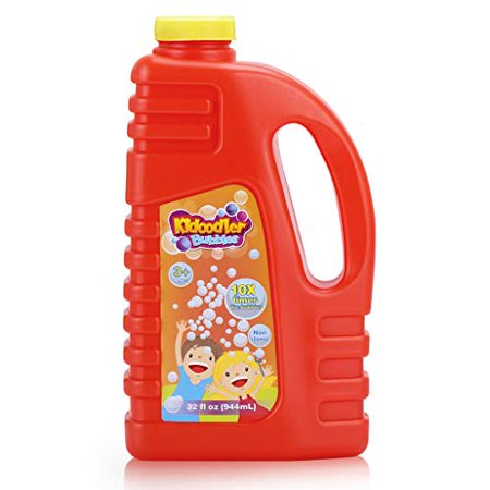 Kidoodler Bubble Solution 32 oz (Can Make 2.5 Gallon), Non-Toxic Bubble ...