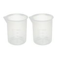 thumbnail image 1 of Unique Bargains 2 Pcs Kitchen Laboratory 50mL Plastic Measuring Cup Jug Pour Spout Container, 1 of 1
