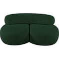 thumbnail image 6 of Meridian Furniture Venti Green Boucle Fabric Loveseat, 6 of 20