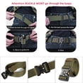 thumbnail image 4 of KANASTAL 3 Packs Nylon Belt for Men Women, Web Work Belt with Heavy Quick Release Buckle, 4 of 5