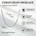 thumbnail image 7 of Turandoss Birthday Gifts for Boyfriend Box Chain Necklace for Men Cuban Link Sturdy Jewelry Trendy Stainless Steel Teacher Appreciation Graduation Fathers Day Gifts for Him Her Men Son Dad Boys Girls, 7 of 7