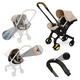 thumbnail image 1 of Carriola Para Bebé Dodo Baby Volpe Mosquitero E Impermeable Beige, 1 of 12
