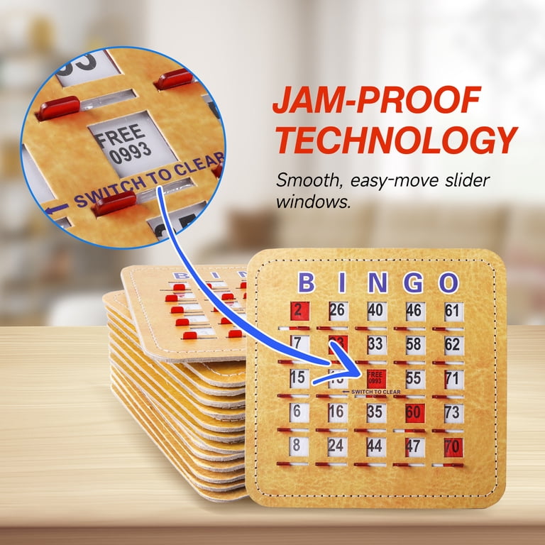 GSE Games & Sports Expert Shutter Bingo Cards, 10-Pack photo 2