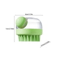 thumbnail image 3 of New Dog Scrubber For Pet Brush With Shampoo Dispenser 2 In 1 Scrubber For For Long Short Haired Dogs Cats Shower, 3 of 6