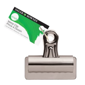 X-ACTO Bulldog Binder Clips, Steel & Nickel-Plated, 12 Count