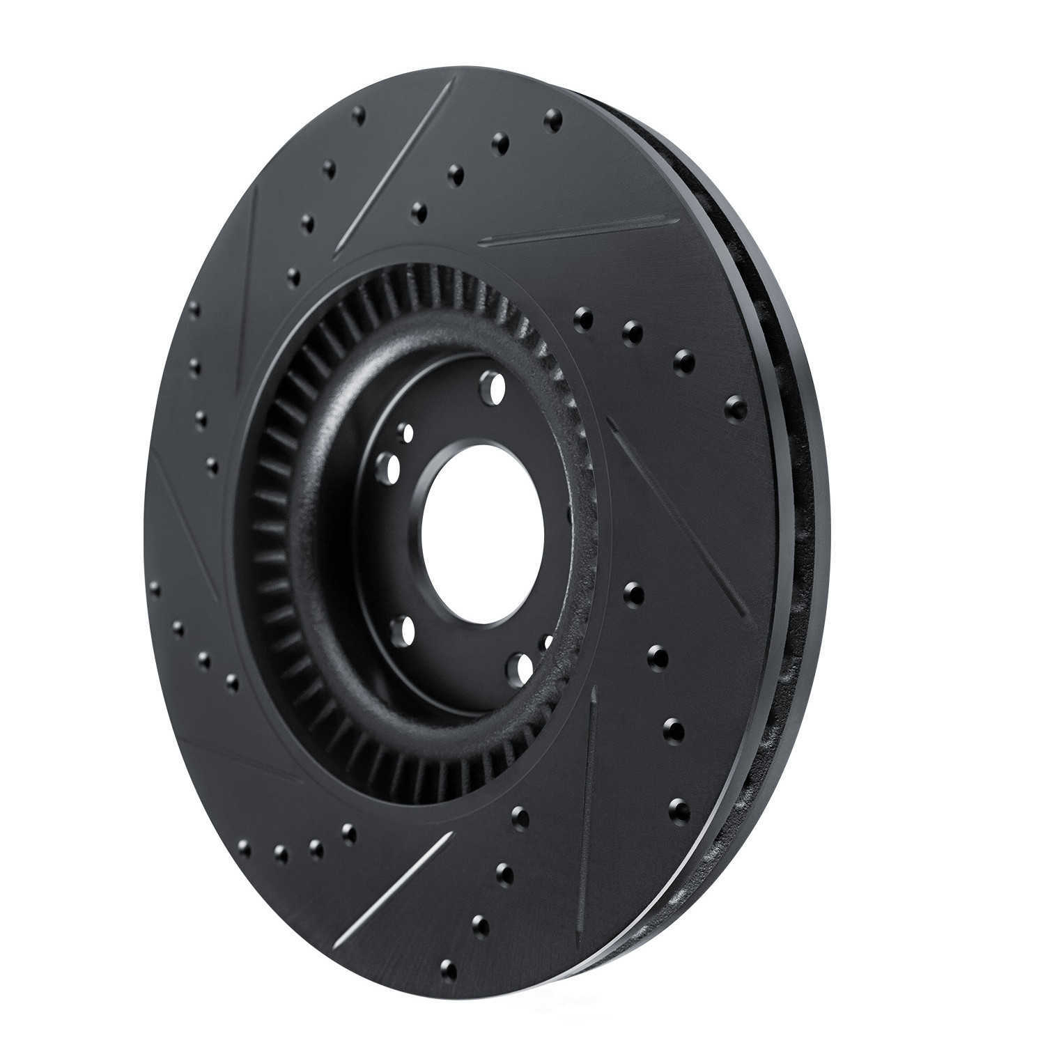 Dynamic Friction Company 633-21044R DFC Brake Rotor - Drilled And Slotted - Black