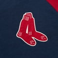 thumbnail image 4 of Men's Mitchell & Ness Navy Boston Red Sox Cooperstown Collection Legendary Raglan Slub Henley 3/4-Sleeve T-Shirt, 4 of 5