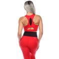 thumbnail image 3 of White Mark Women's Cut Out Back Mesh Sports Bra, 3 of 5