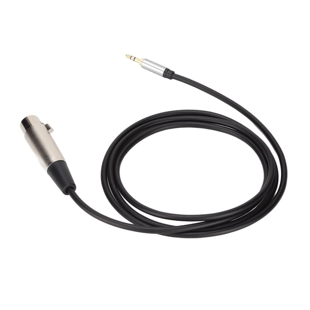 Cable adaptador XLR hembra a macho de 3,5 mm, línea de sonido HiFi Plug and Play con blindaje para micrófonos, mezcladores, teclados, conector XLR de 3,5 mm macho a hembra