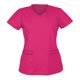 thumbnail image 1 of Pntutb Blusa de manga corta con cuello en V para mujer Uniforme de trabajo Blusa de color sólido Pntutb Pntutb-1597, 1 of 2