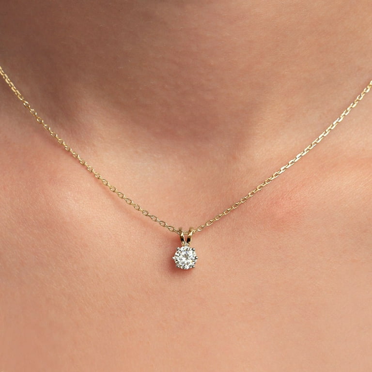 Lab Grown Diamond Pendant Necklace | IGI Certified 1.5 Carat Lab Grown Diamond Pendant Necklace | IGI Certified 1.5 Carat