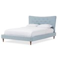 thumbnail image 2 of Baxton Studio Hannah Mid-Century Modern Sky Blue Fabric Cama con plataforma de tamaño completo Baxton Studio BBT6570-Light Blue-Full, 2 of 2