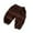 Brown, variant on Child Toddler Boys Girls Elastico Pants Casual Summer Holiday Solid Trousers, Size 2-3 Years