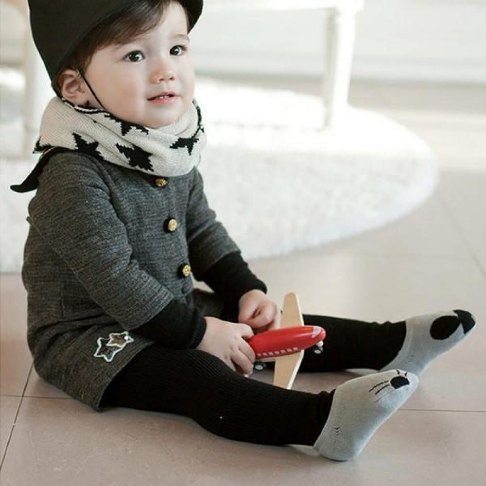3-Pairs Infant Turn Cuff Socks Toddler Kids Girl Boy Baby Socks for 0~36 Months 