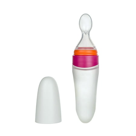 

Children S Squeeze Feeding Spoon Baby Tableware Portable B