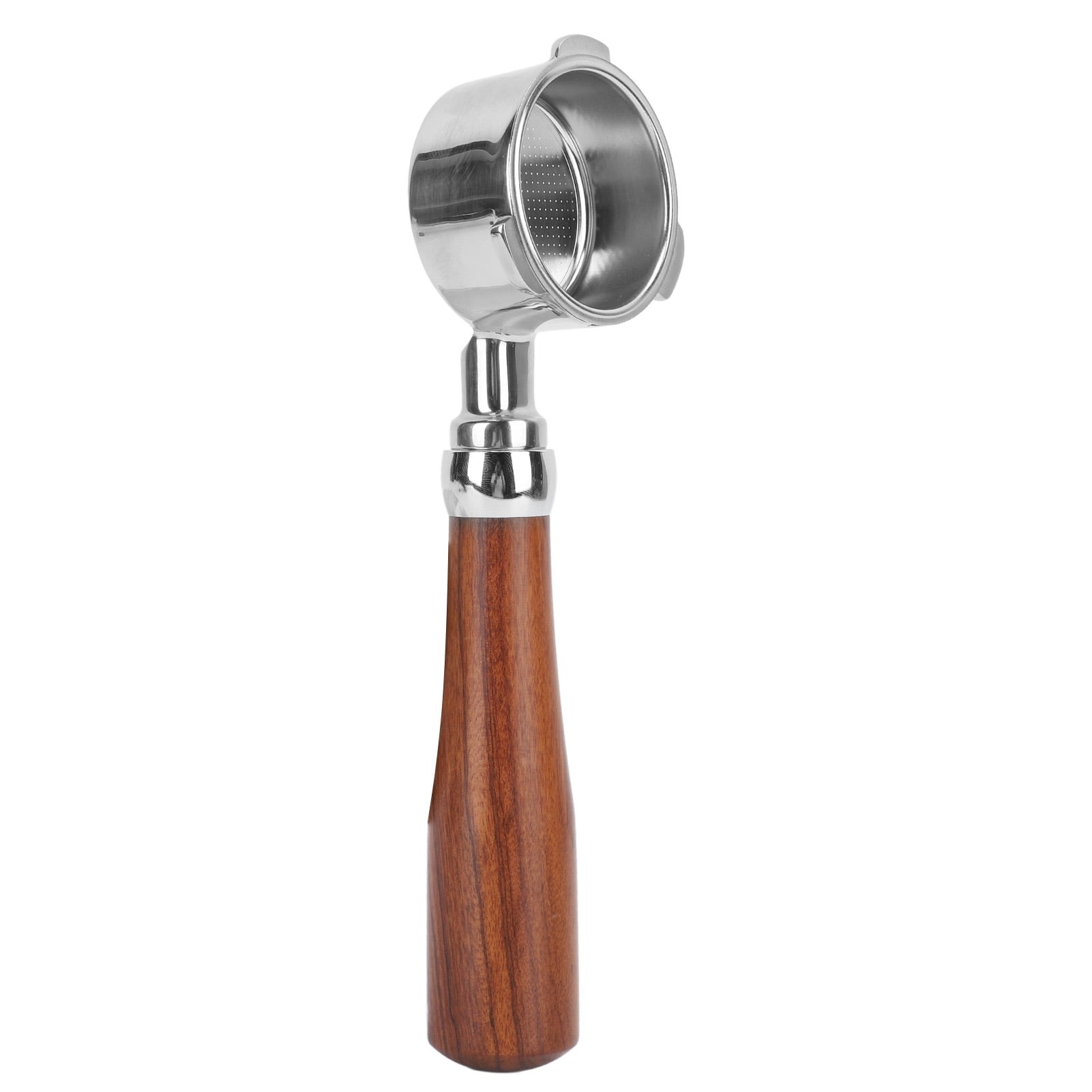 Portafiltro Con Soporte Para Filtro Sin Fondo, Portafiltro Sin Fondo De 51 Mm Portafiltro Sin Fondo De Acero Inoxidable Con Mango De Madera Portafiltro Optimizado Para La Excelencia Jadeshay A