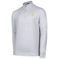 thumbnail image 2 of Men's Gray San Diego Padres Sublime Tri-Blend Quarter-Zip Jacket, 2 of 3