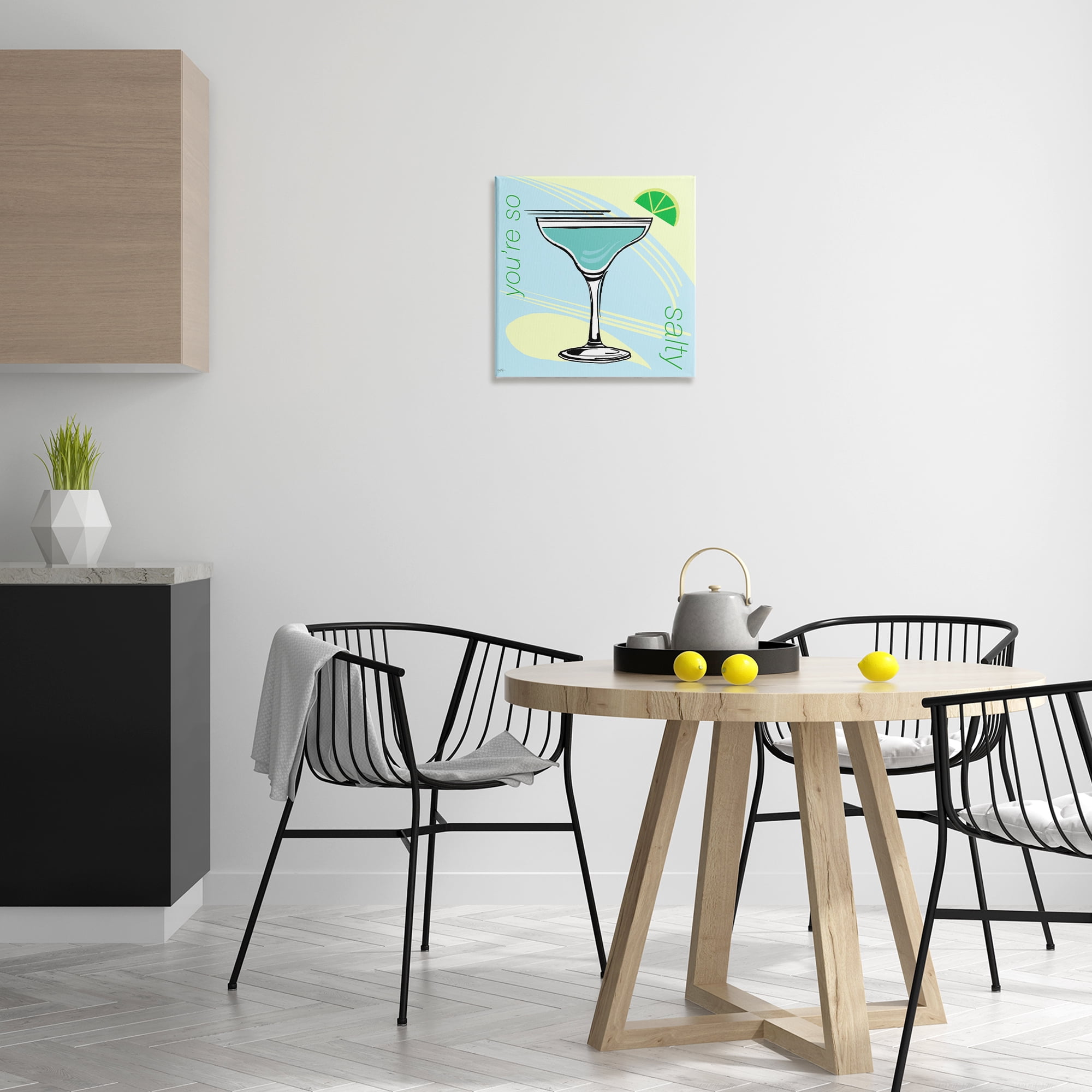 Stupell Industries You're So Salty Cocktail Food & Beverage Painting Wrapped Canvas Art Print Wall Art, 17 x 17