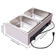 thumbnail image 3 of Fichiouy 110V Professional Electric Buffet Food Servers and Warmers Chaffing Server for Catering, 3 of 8