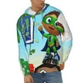 thumbnail image 2 of Super Why Men's Hoodie With Color Drawstrings Sweatshirt Hooded Pullover Print Winter Coat Jacket Large, 2 of 9