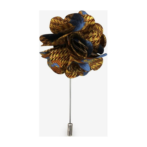 Golden Rye Flower Lapel Pin