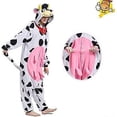 thumbnail image 3 of Adult Unisex Animal Cow Onesie Pajamas, Cosplay Halloween Christmas Carnival Costume, Novelty Nightwear Pyjamas, 3 of 5