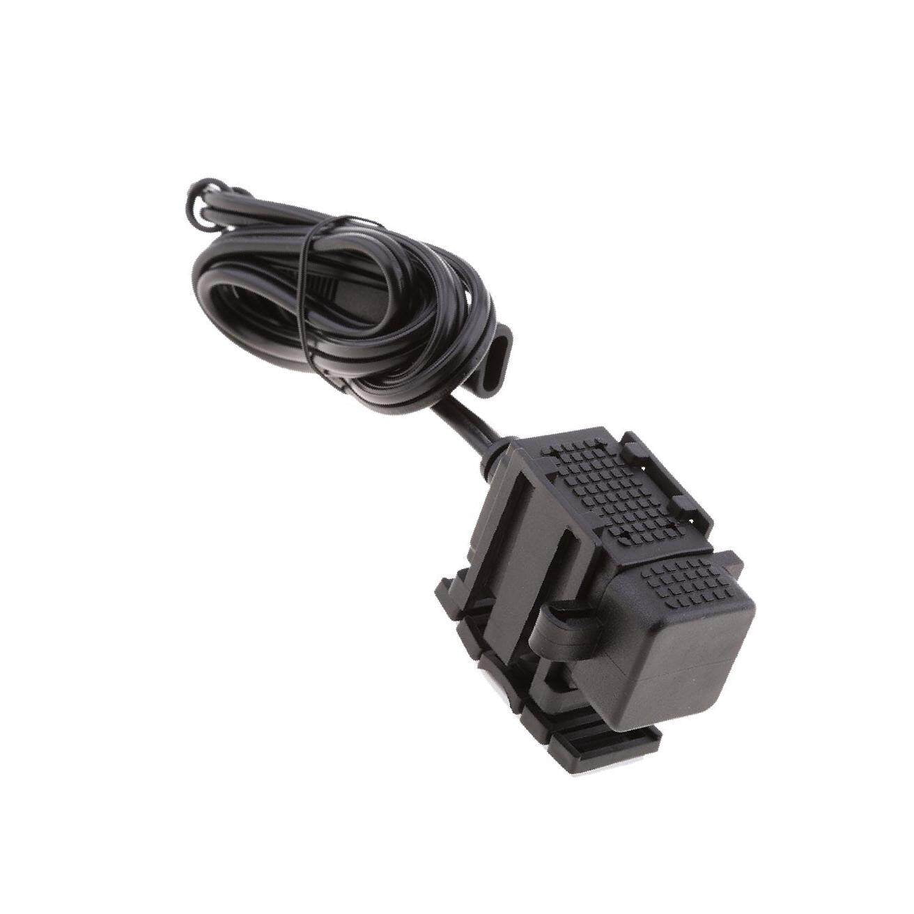 GEARZAAR Motorcycle SAE To Dual USB Adapter - Waterproof Charger With Voltmeter (12V-24V, 2.1A Per Port) - View #2