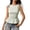 Green, variant on Womens Gingham Check Tops Tie-Shoulder Sleeveless Smocked Waist Peplum Hem Slim Fit Y2k Casual Blouses Red L