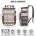 thumbnail image 3 of Travel Cooler Bag - Boho Bohemia Pioneer Flower Geometric Line Art Camping Beer Cooler Backpack with Bottle Opener- Waterproof Insulated Picnic Backpacks - Cooler Bag for Beach, 3 of 6