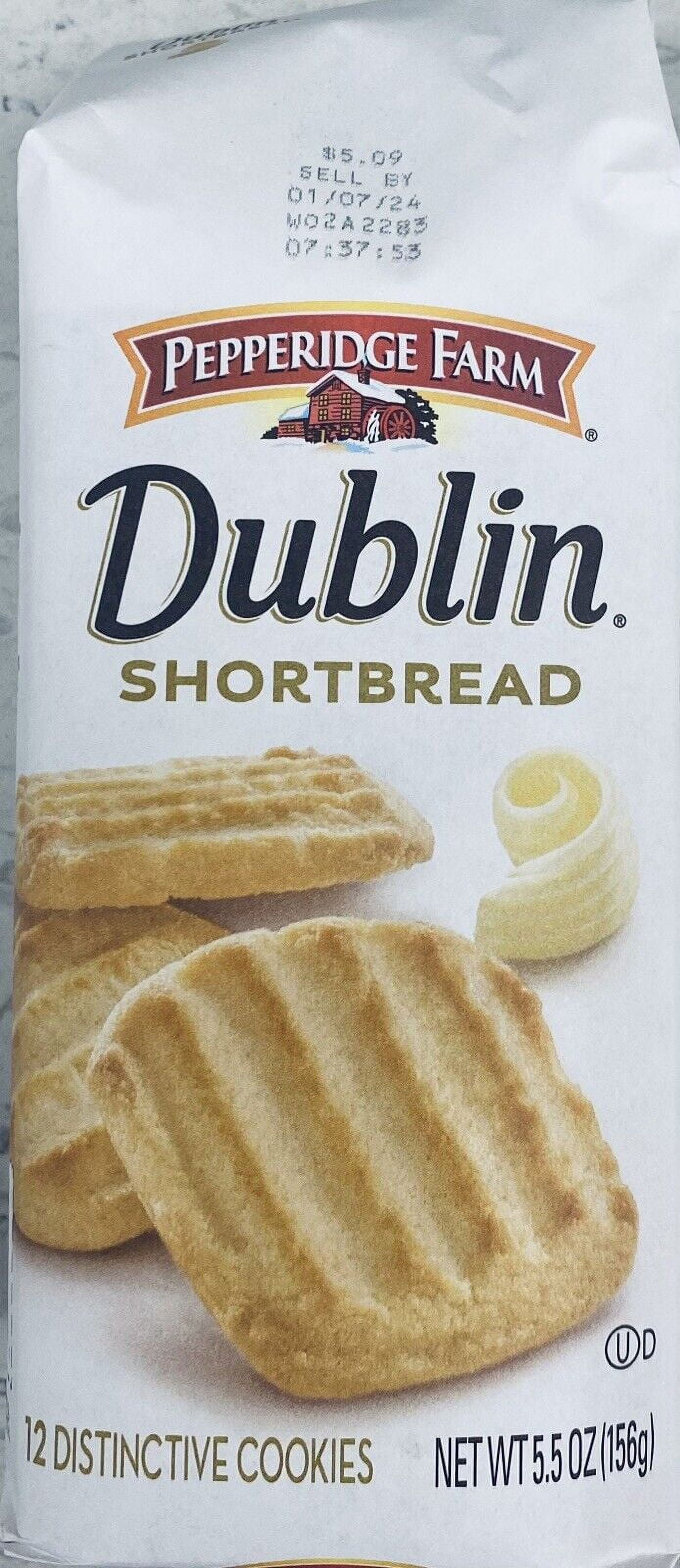 5x Pepperidge Farm DUBLIN SHORTBREAD Buttery Cookies 5.5 oz Bag - 5 PACK