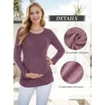 thumbnail image 4 of Women's Maternity Tops Sweaters Long Sleeve Knit Pregnancy Shirts Clothes, 4 of 5