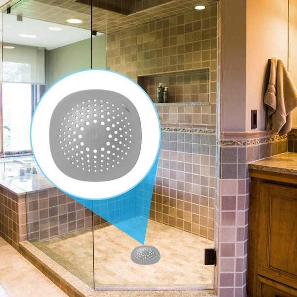 Colador de fregadero de cocina tapón de fregadero de baño Colector Wdftyju de pelo Protector de drenaje de bañera con ventosa herramienta antiobstrucción DE ALCANTARILLADO