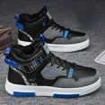 thumbnail image 5 of Zapatillas de deporte informales para hombre, botas de nieve cálidas de lana para invierno, zapatos antideslizantes de fondo alto y grueso para correr, calzado para deportes al aire libre, 2024, 5 of 5