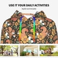 thumbnail image 4 of Salouo Squirrel Mushroom Yellow Flower Pattern Hoodie Sweatshirts for Women, Autumn Pullover Hoodie Workout Sweat Women's Long Sleeve Preppy Sweatshirts-Large, 4 of 7