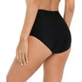 thumbnail image 6 of Women's Mesh Swimsuit Bottoms High Waisted Bikini Bottoms Cheeky Swim Briefs, 6 of 7