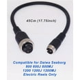 thumbnail image 3 of Cable de Alimentación de Batería de Carrete Eléctrico de 0,5 M para Daiwa Seaborg 1200 Mj 800 Mj 1200 800 Súper Mega Carrete Eléctrico Energía Marina 3000 Carrete de Pesca Cable de Aire de Alimentación de Batería 1,6 Pies/0,5 M, 3 of 6