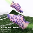 thumbnail image 4 of Tacos de Fútbol DREAM PAIRS Juvenil para Césped Firme Rosa/Púrpura, 4 of 5
