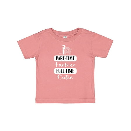 

Inktastic Baby Part Time Farmer Full Time Cutie Gift Baby Boy or Baby Girl T-Shirt