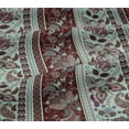 thumbnail image 4 of oneOone Cotton Jersey Seal Brown Fabric Stripe,Floral & Paisley Dress Material Fabric Print Fabric By The Yard 58 Inch Wide, 4 of 4